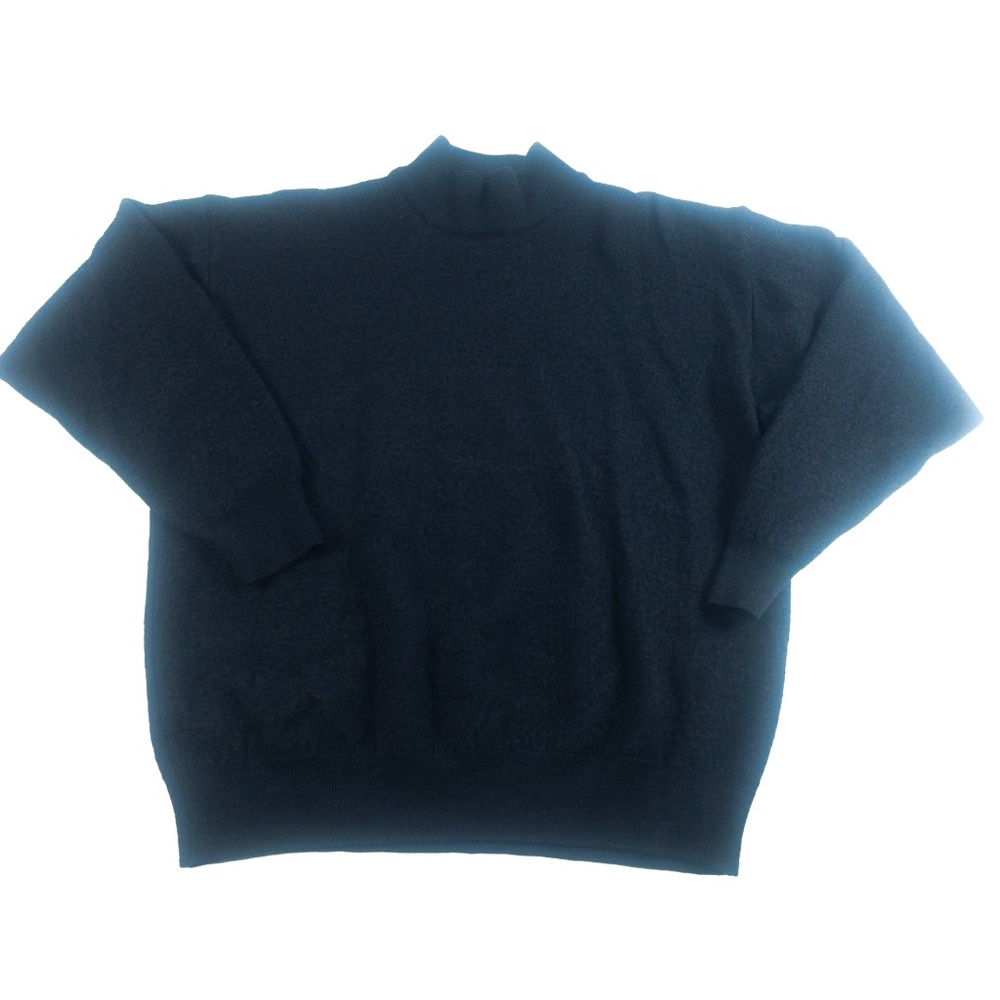 Le Maglie di Perugia Gray Women's Sz S Turtleneck Wool & Cashmere Sweater Italy